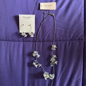 Brand New Floral Necklace and Earrings Set